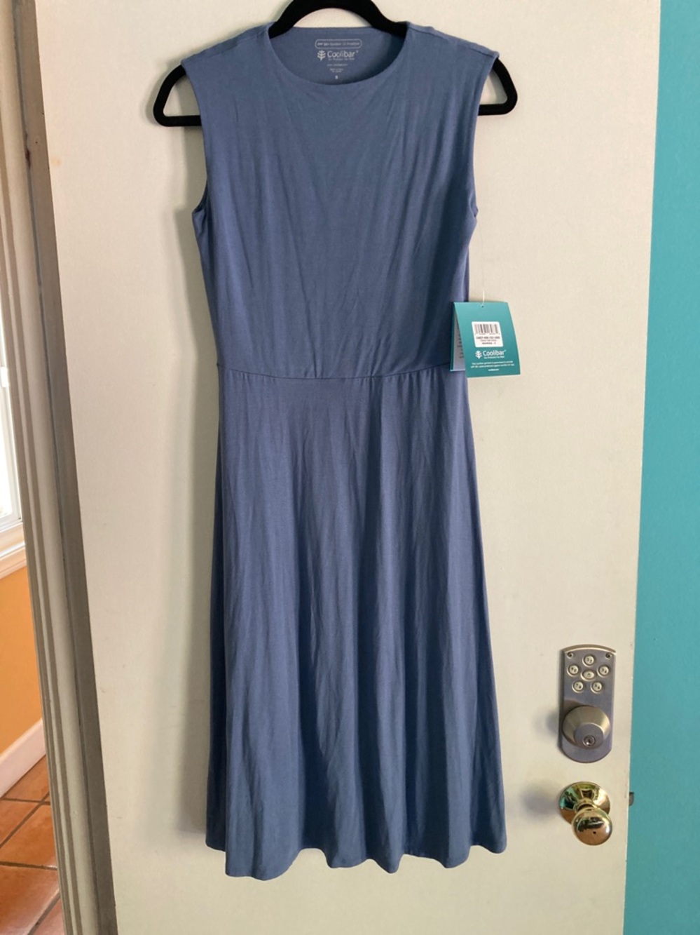 Coolibar Womens Size S Blue Tierra Tank Dress UPF 50+ NEW with TAGS - Picture 2 of 10